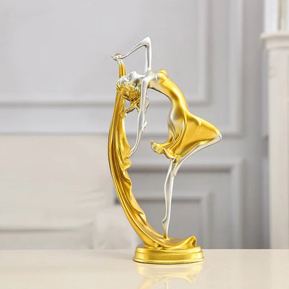 Elegant Dancing Girl Figure Statue