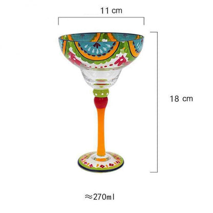 Colorful Margarita Wine Glasses