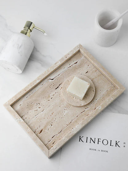 Minimalist Stone Vanity Tray