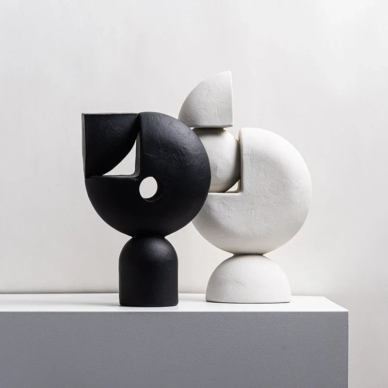 Nordic Geometric Decorative Sculpture