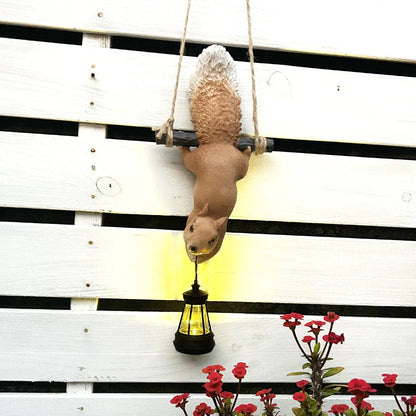 Oakglow Garden Squirrel Solar Statue