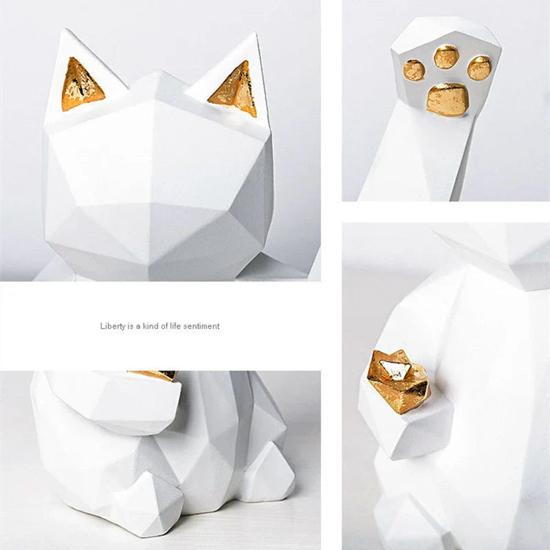 Nordic Style Geometric Lucky Cat