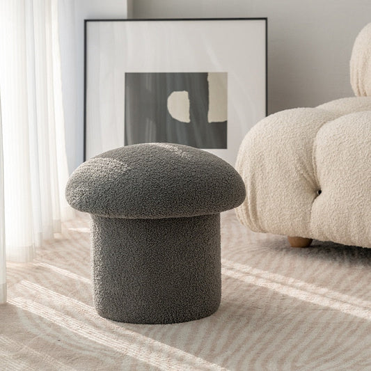 Mushroom Velvet Stool