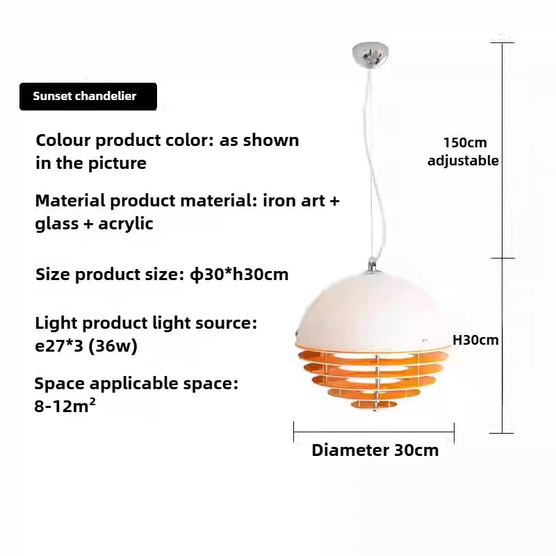 Sunset Gold Chandelier