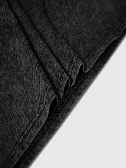 T-shirt court bleu mauvais œil