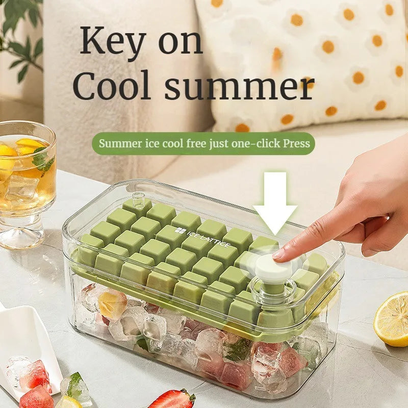 32 Grid Silicone Ice Cube Tray