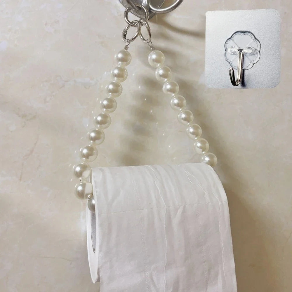 Beaded Hanging Toilet Paper & Tissue Holder | Decorative Multifunctional Home Accessory