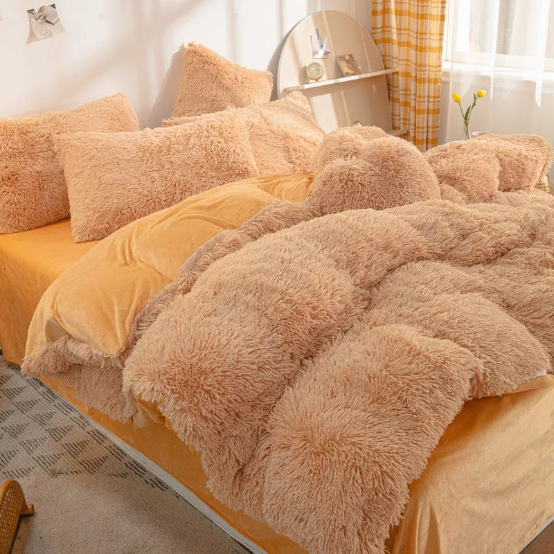 Soft Plush Winter Duvet Cover Set