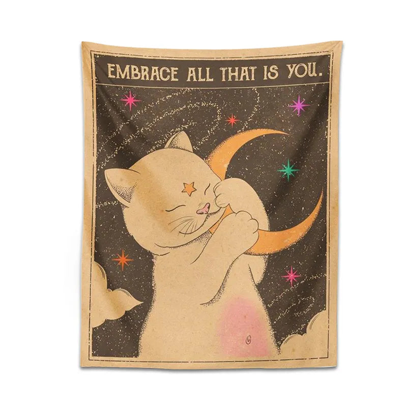 Cat Tapestry Wall Hanging