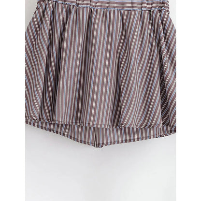 LineaBelle Striped Skort Shorts