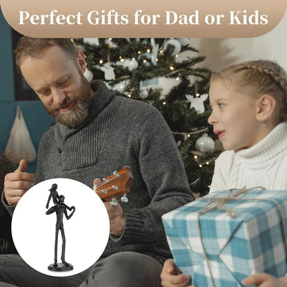 Vater Tochter Eisenfigur Geschenk