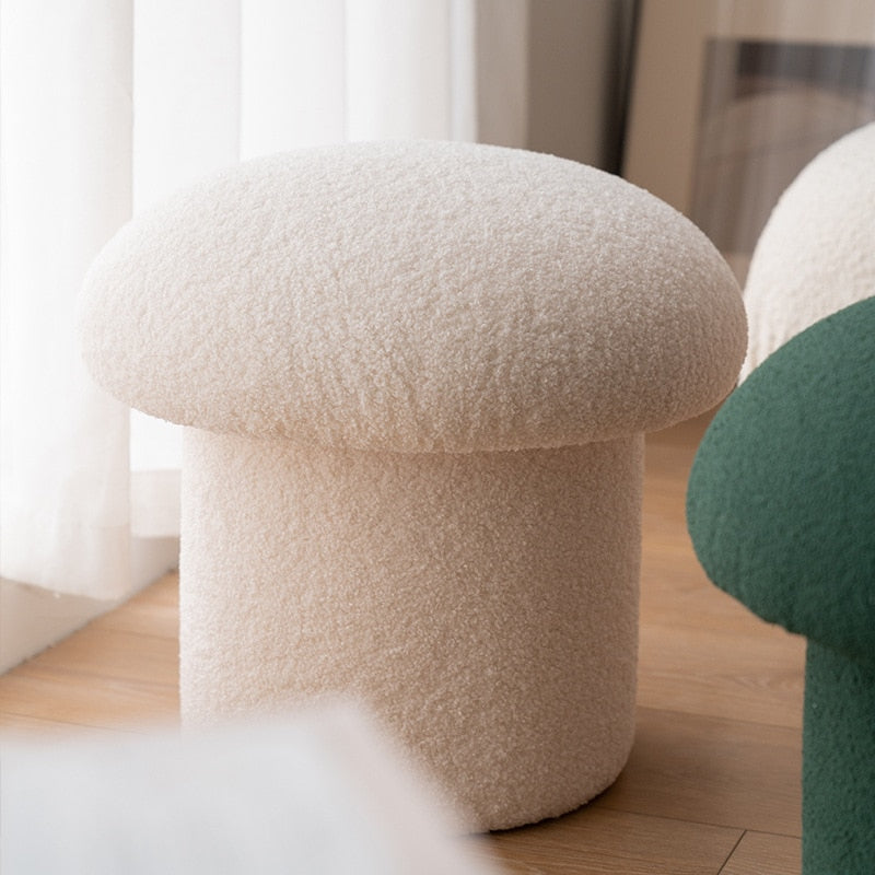 Mushroom Velvet Stool