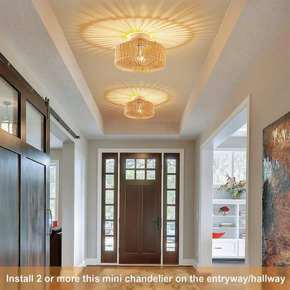 Plafonnier tissé SolHalo