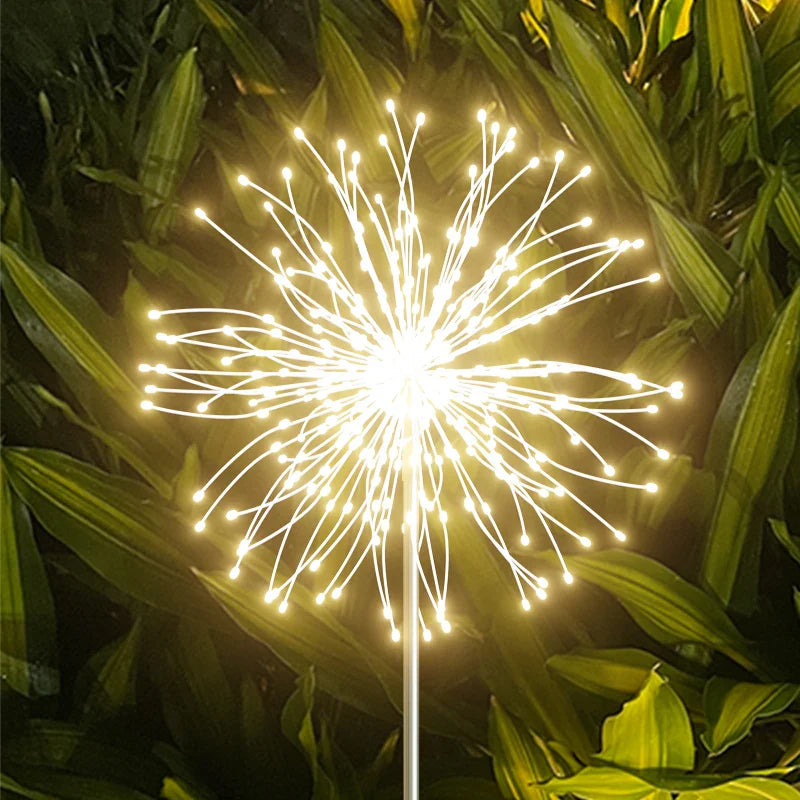 Solar-Lichterkette für Feuerwerk