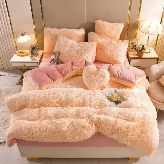 Soft Plush Winter Duvet Cover Set