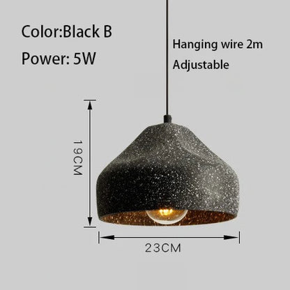 Lampe à suspension LED en ciment