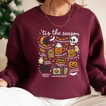Tis The Season Retro Halloween Sweatshirt