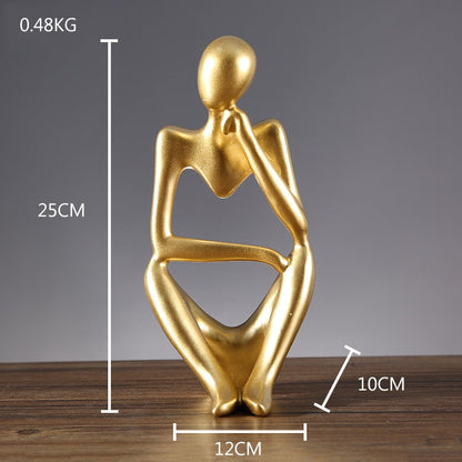 Golden Abstract Figurine