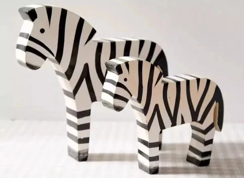 2pcs Creative Retro Zebra Room Decorations