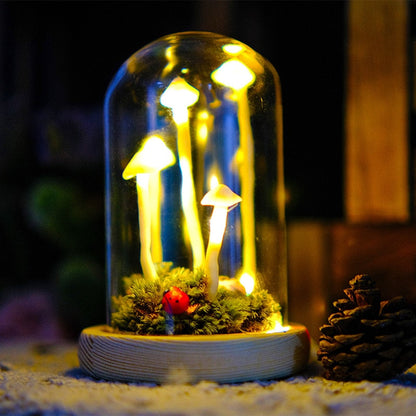 DIY Ladybug Mushroom Night Light