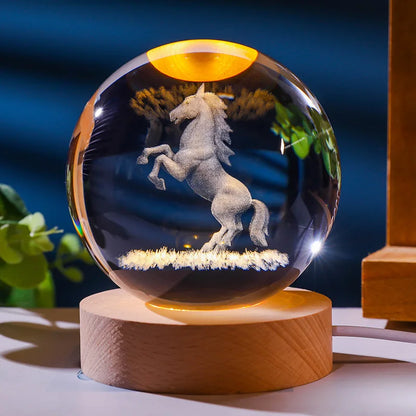 12 Chinese Zodiac Crystal Ball Light