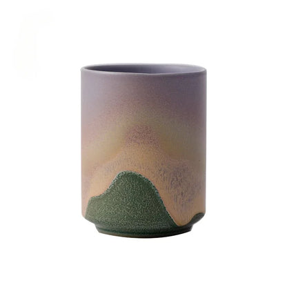 Handmade Rough Pottery Tea Cup for Gongfu Brewing, 230 ml