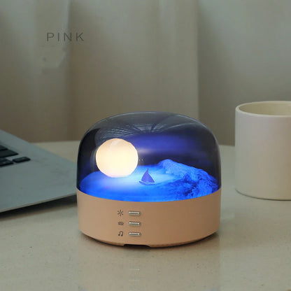 Moon Landscape Bluetooth Speaker & Night Light