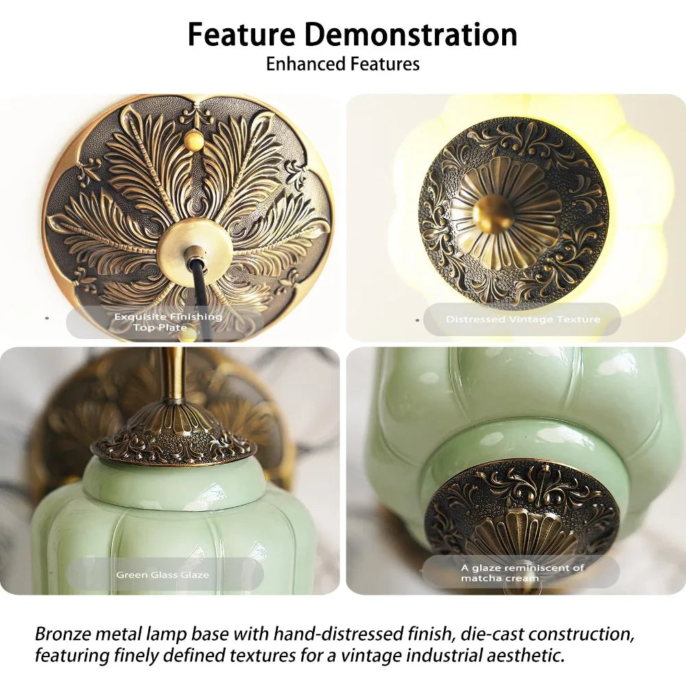 Suspension vintage en verre strié