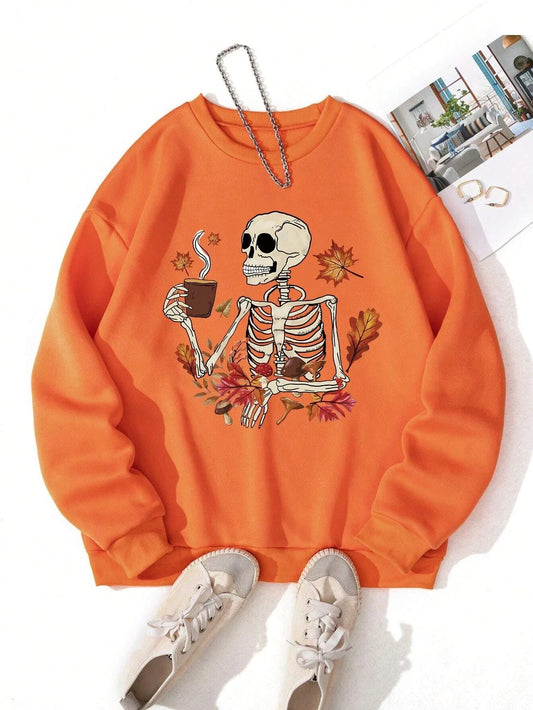 Skeleton Autumn Vibes Sweatshirt