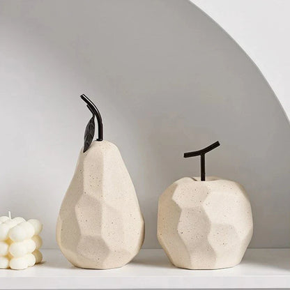 Modern Ceramic Fruit Sculptures