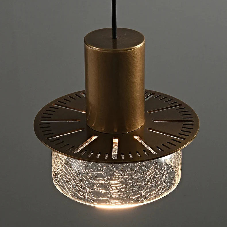 LumiVerre Cracked Glass Pendant