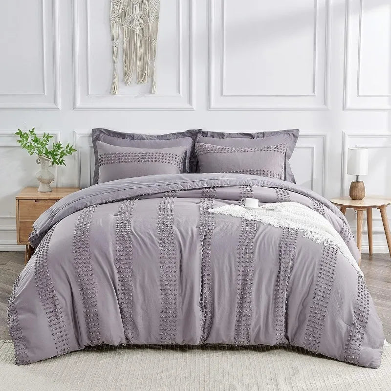 Boho Tufted Bedding Set