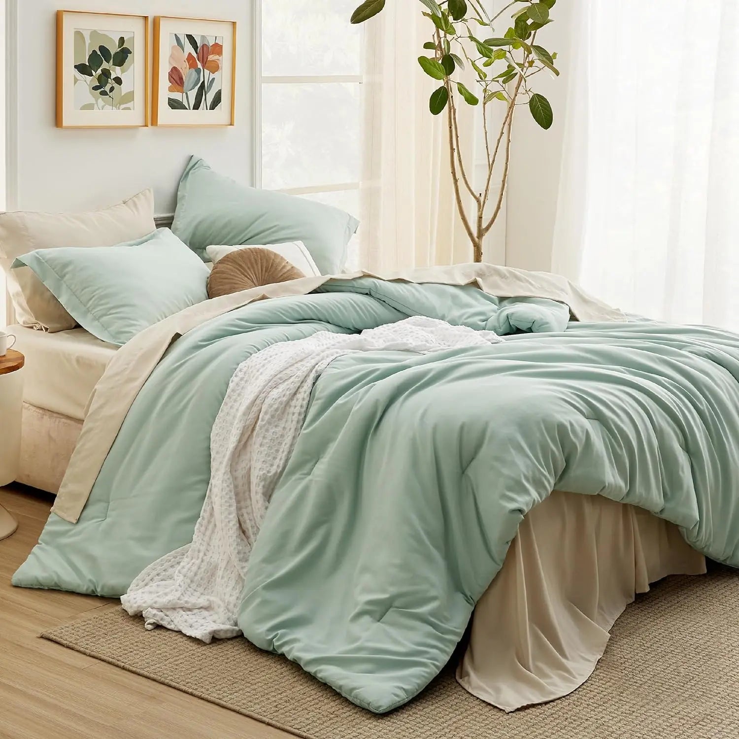 Sage Green Duvet Cover Set