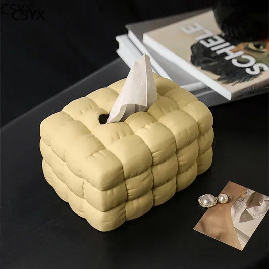Artful Ceramic Tissue Box