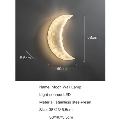 Crescent Moon Mural Wall Lamp