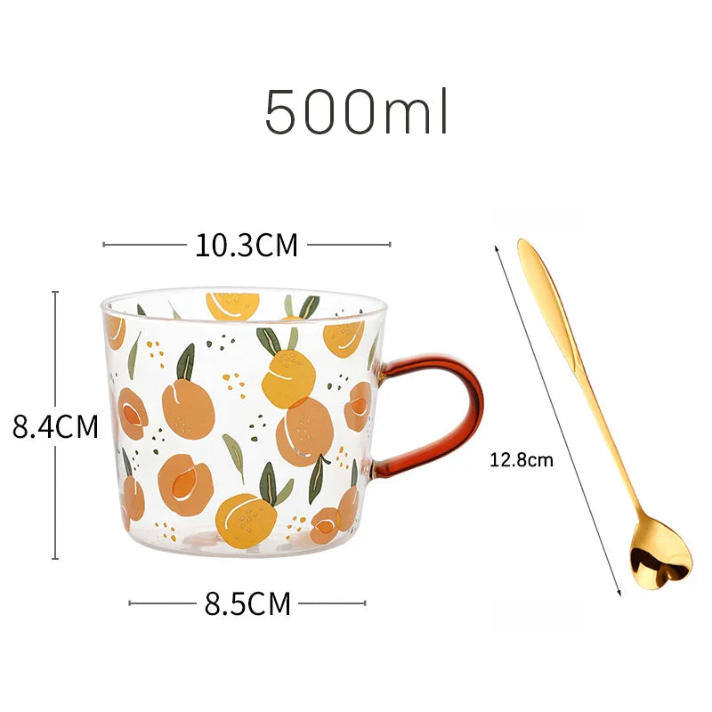 Fruit Orchard Harmony Glass Mug