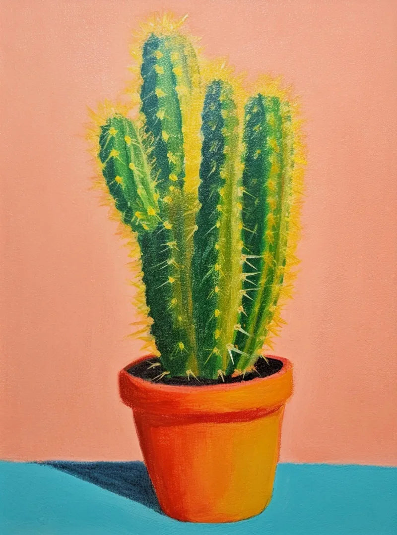 Cactus Bloom Collection Canvas Wall Art