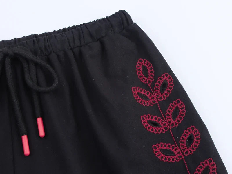 Auralisse Boho Embroidered Shorts