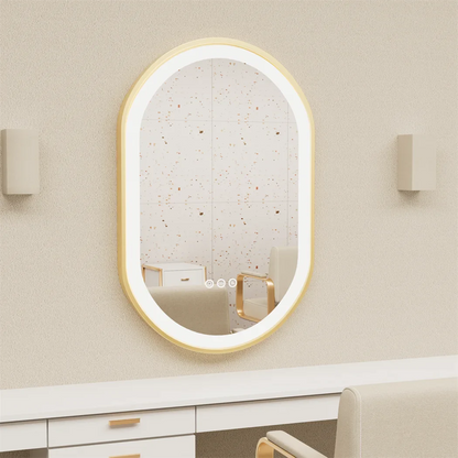 Luminous Halo Oval Smart Mirror