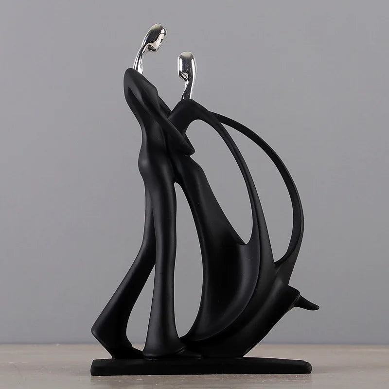 Figurine de couple nordique moderne