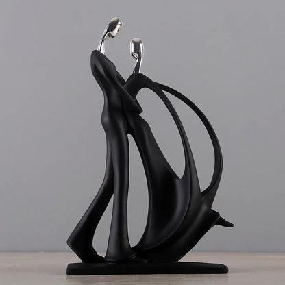 Figurine de couple nordique moderne