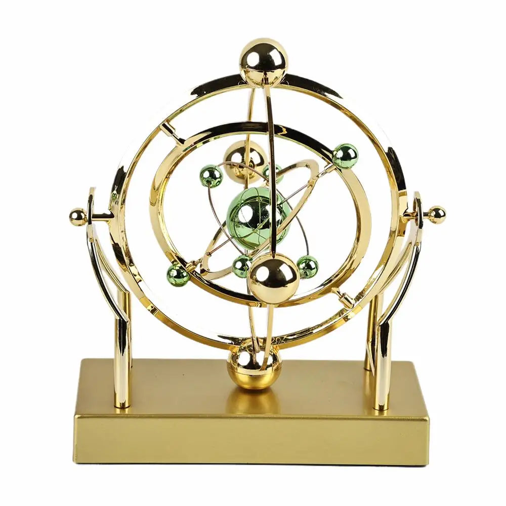 Kinetic Art Desk Decor - Celestial Orbit Perpetual Motion Pendulum astronomy home decor celestial orbit pendulum erpetual motion ornament Figurine kinetic sculpture desk decor Lamp minimalist office decor Organizer Sculpture unique gift for him