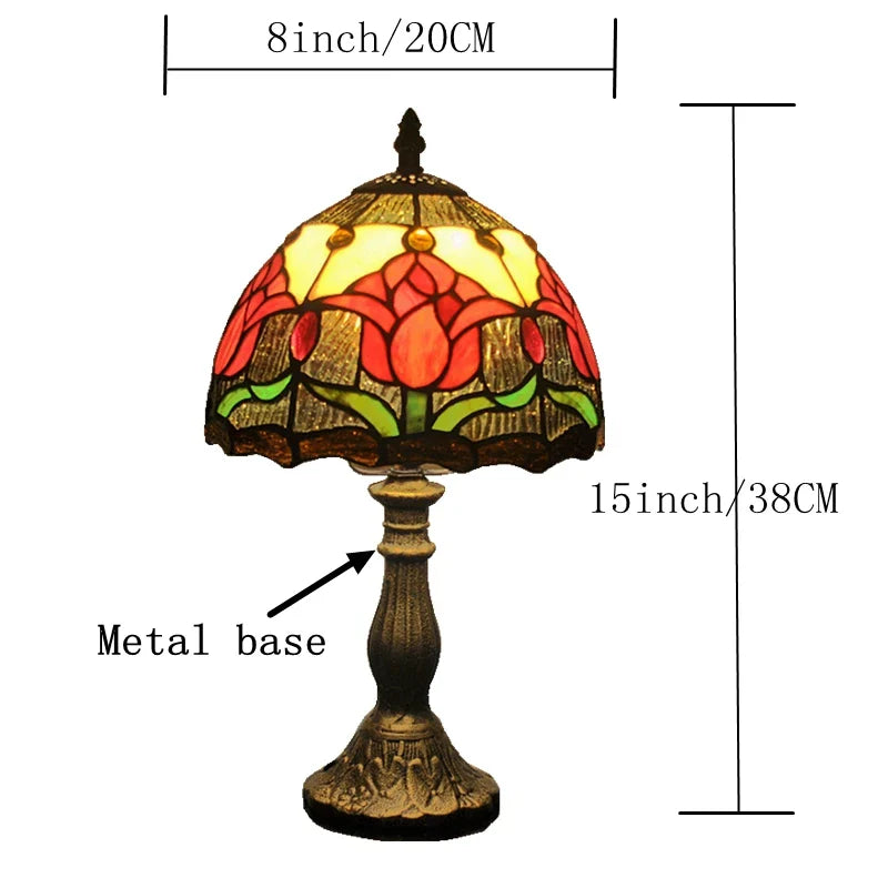 Tulip Stained Glass Table Lamp