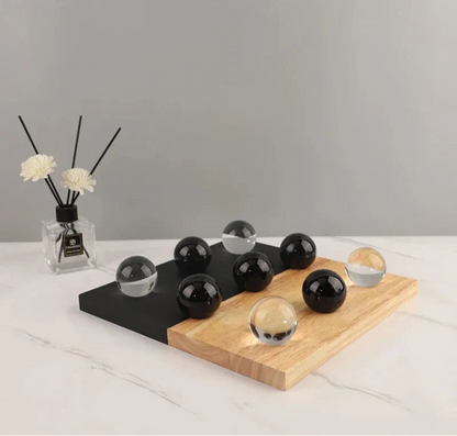 Minimalist Crystal Tic-Tac-Toe Game