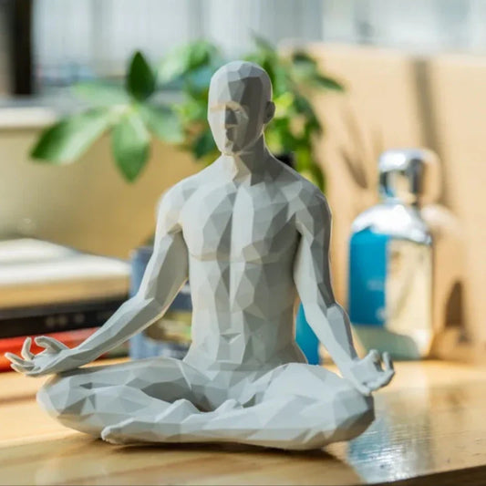 3D Printed Meditating Man Statue