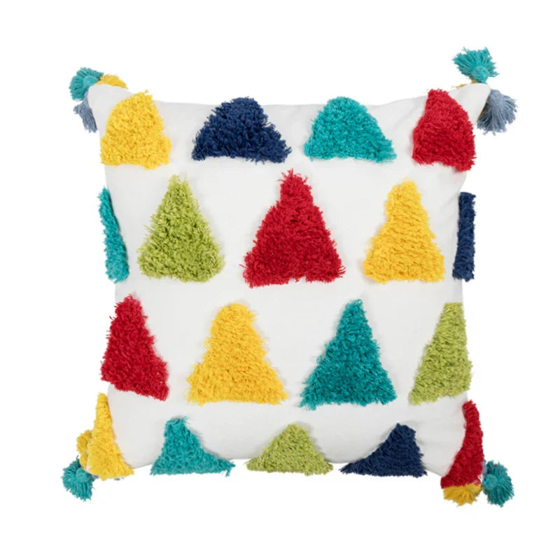 Rainbow Tufted Cushion Covers