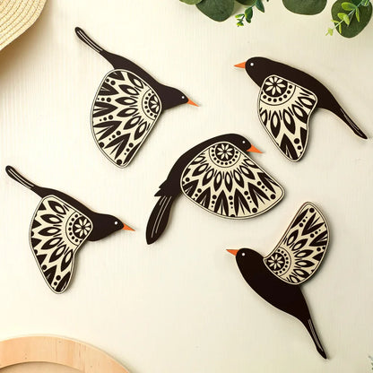 Spirit Birds of Harmony Wall Art (5pcs)
