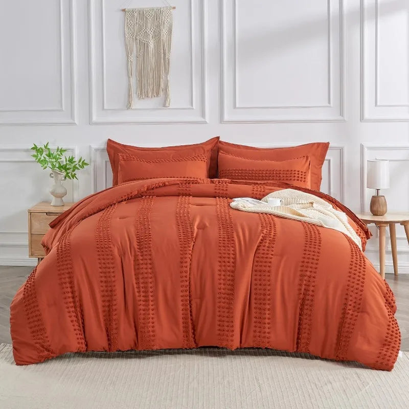 Boho Tufted Bedding Set