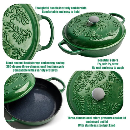 AuraDutch™ Enameled Cast Iron Dutch Oven