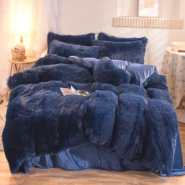 Soft Plush Winter Duvet Cover Set